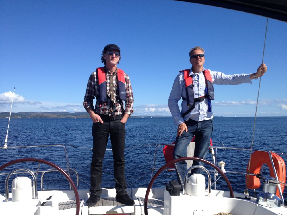 Paul Rankin & Nick Nairn, Filming on board.